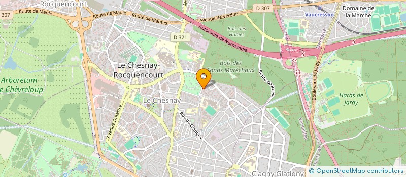 localisation de l'entreprise PROFIIM SARL à LE CHESNAY-ROCQUENCOURT