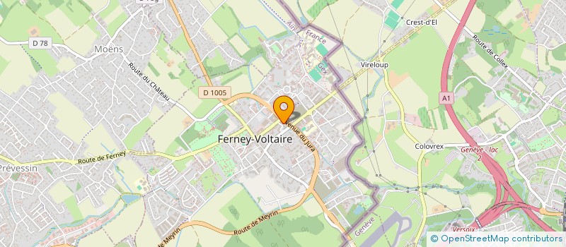 localisation de l'entreprise PROFIL 2000 à FERNEY-VOLTAIRE
