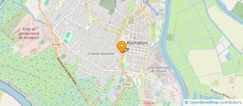 localisation de l'entreprise PROFIL à ROCHEFORT