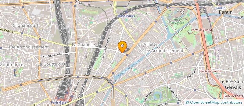 localisation de l'entreprise PROFIL  PARIS 19