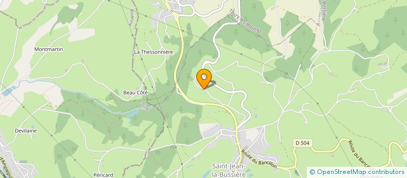 localisation de l'entreprise PROFIL 4  SAINT JEAN LA BUSSIERE