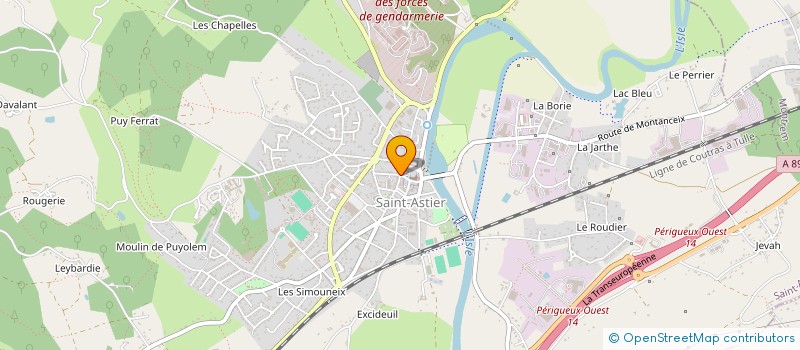 localisation de l'entreprise PROFIL  SAINT-ASTIER