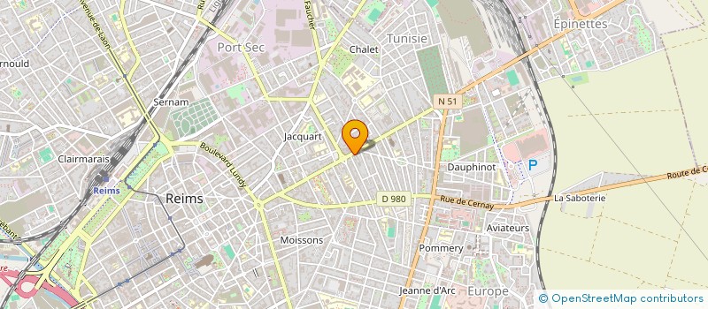 localisation de l'entreprise PROFIL ALU 51 à REIMS