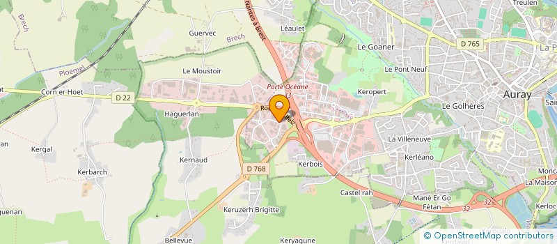 localisation de l'entreprise PROFIL ARMOR à AURAY