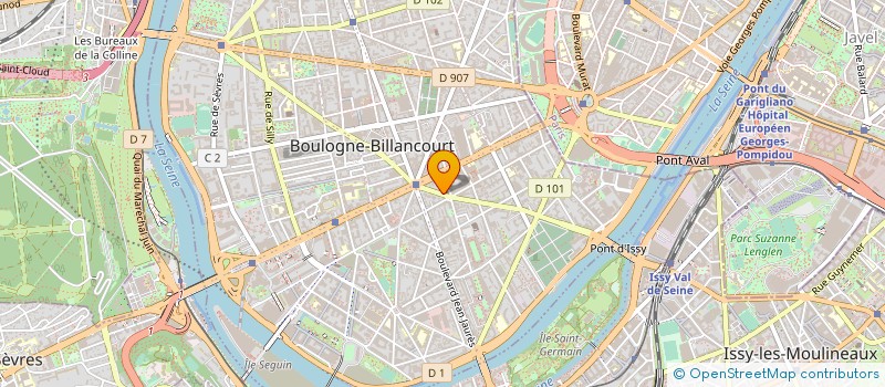 localisation de l'entreprise PROFIL AUDIOVISUEL à BOULOGNE-BILLANCOURT