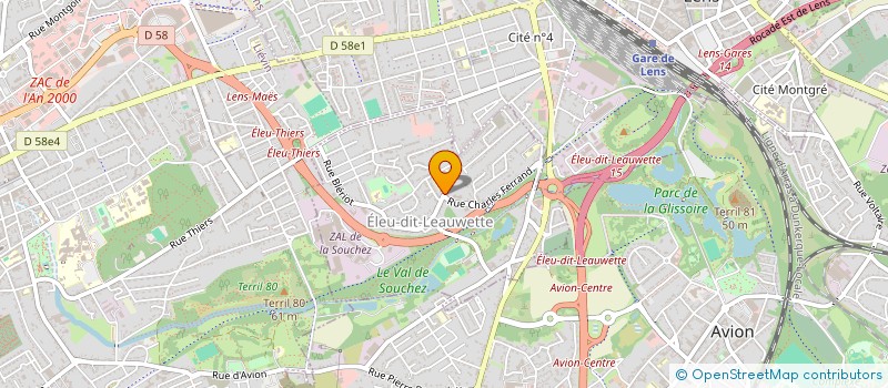 localisation de l'entreprise PROFIL AUTOS  ELEU-DIT-LEAUWETTE