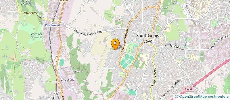 localisation de l'entreprise PROFIL BATIMENT SERVICE à SAINT-GENIS-LAVAL