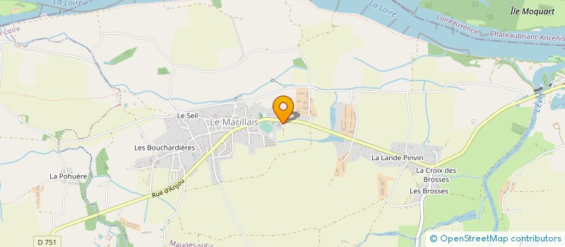 localisation de l'entreprise PROFIL BOIS à MAUGES-SUR-LOIRE