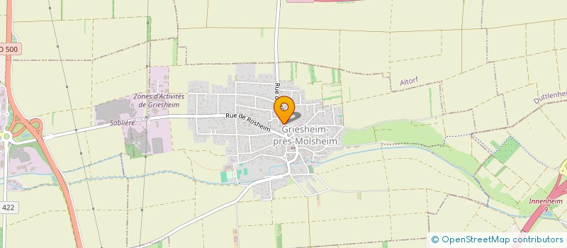 localisation de l'entreprise PROFIL ELEC  GRIESHEIM-PRES-MOLSHEIM