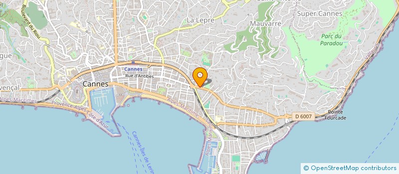 localisation de l'entreprise PROFIL ET BEAUTE à CANNES