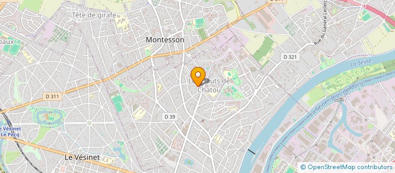 localisation de l'entreprise PROFIL'FORM à CHATOU