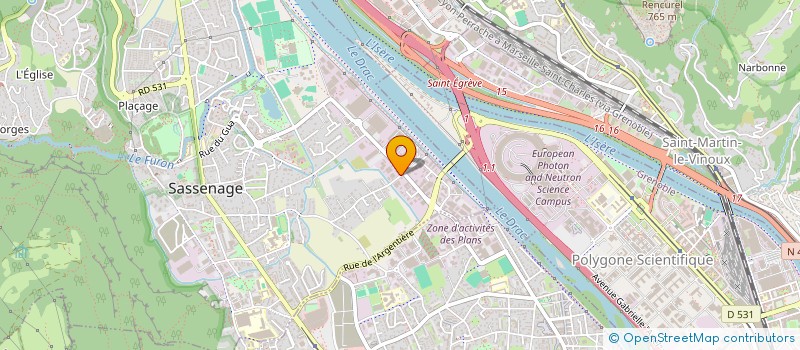 localisation de l'entreprise PROFIL JCB à SASSENAGE