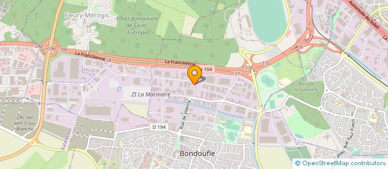 localisation de l'entreprise PROFIL MICRO EROSION FRANCE à BONDOUFLE