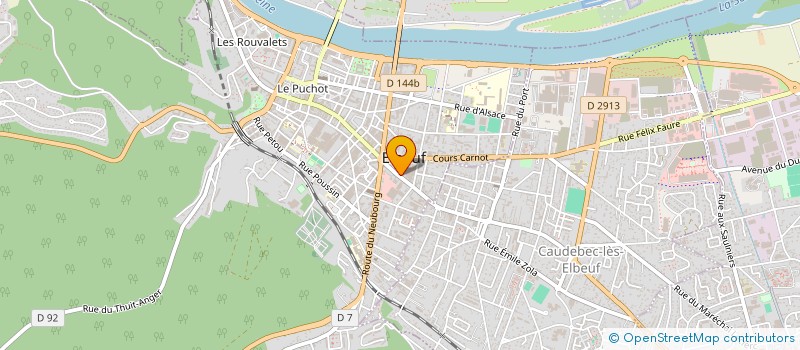 localisation de l'entreprise PROFIL MIROITERIE à ELBEUF