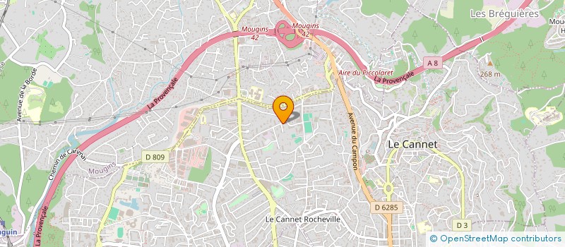localisation de l'entreprise PROFIL NET à LE CANNET
