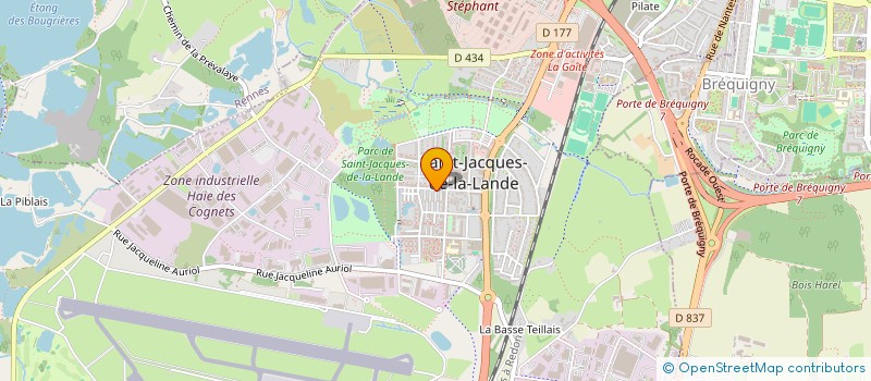 localisation de l'entreprise PROFIL OUEST OUVERTURE  SAINT-JACQUES-DE-LA-LANDE