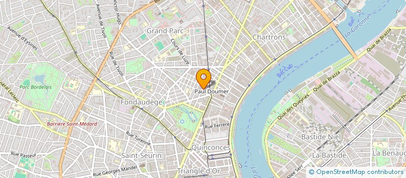 localisation de l'entreprise PROFIL PROMOTION PHILIPPE LOUBENS à BORDEAUX