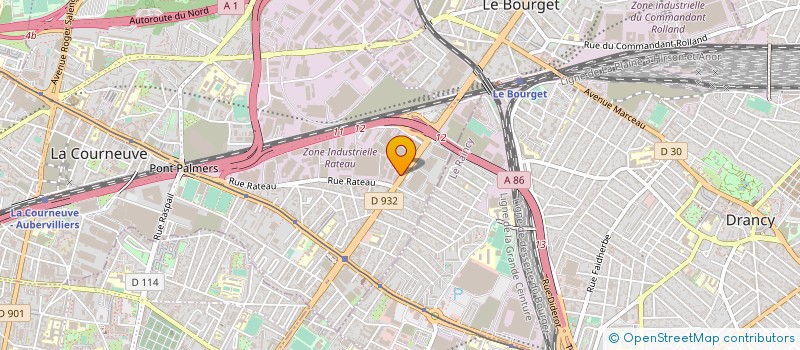 localisation de l'entreprise PROFIL S.A.R.L.  LE BOURGET