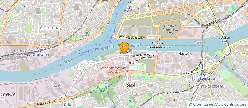 localisation de l'entreprise PROFIL STAFF à REZE