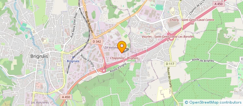 localisation de l'entreprise PROFIL T.P. à BRIGNAIS