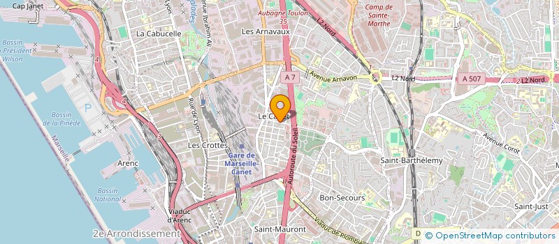 localisation de l'entreprise PROFIL TECHNIQUE à MARSEILLE
