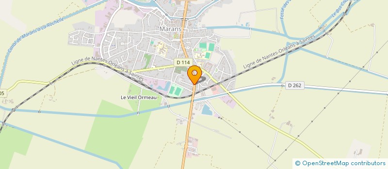 localisation de l'entreprise PROFILAGE USINAGE MARANDAIS à MARANS
