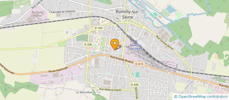 localisation de l'entreprise PROFILAGES  ROMILLY-SUR-SEINE