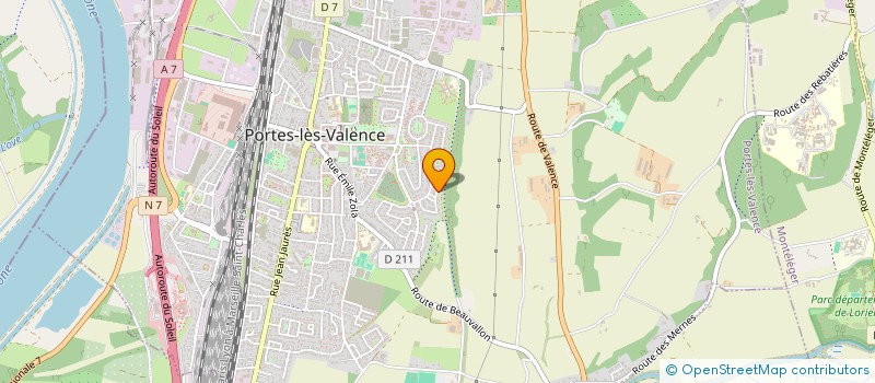 localisation de l'entreprise PROFILCOM  PORTES-LES-VALENCE