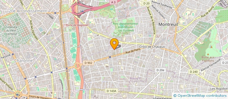 localisation de l'entreprise PROFILEC à MONTREUIL