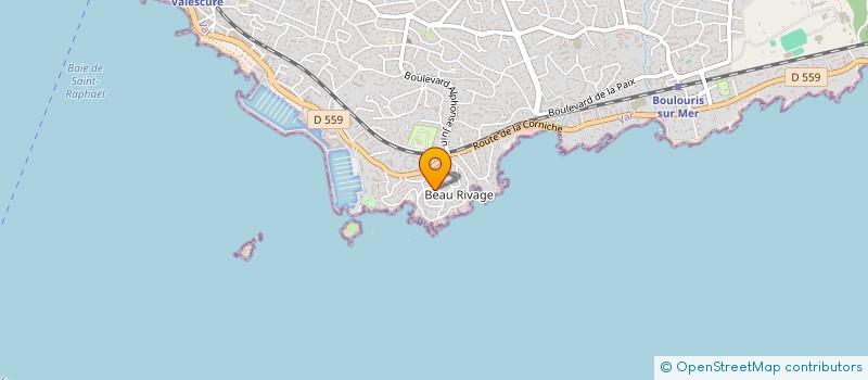 localisation de l'entreprise PROFILES  SAINT-RAPHAEL