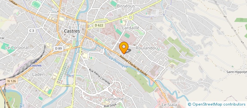 localisation de l'entreprise PROFILES SUD PYRENEES à CASTRES