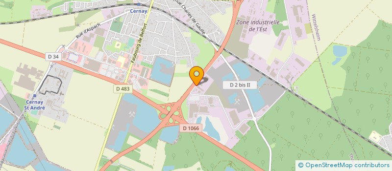 localisation de l'entreprise PROFILINE  CERNAY