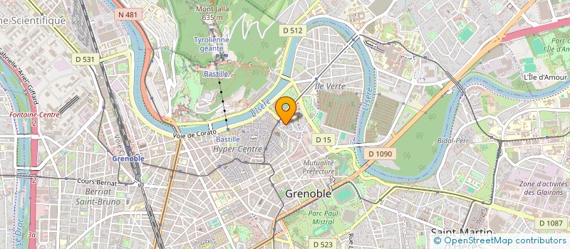 localisation de l'entreprise PROFILS à GRENOBLE