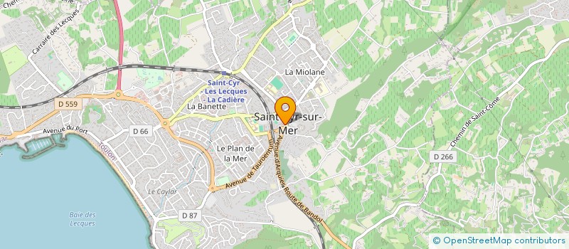 localisation de l'entreprise PROFILS'B à SAINT-CYR-SUR-MER