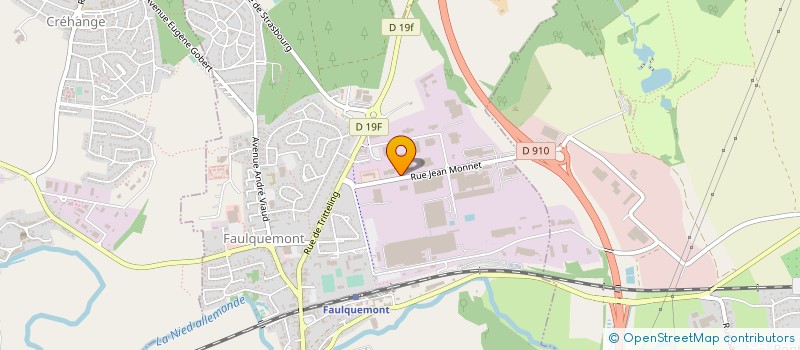 localisation de l'entreprise PROFIMETAL  FAULQUEMONT