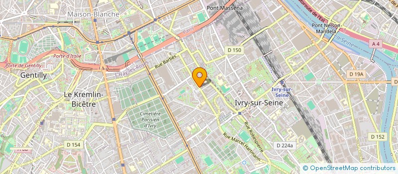 localisation de l'entreprise PROFINANCE à IVRY-SUR-SEINE
