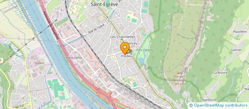 localisation de l'entreprise PROFINANCES CONSEILS  SAINT-EGREVE