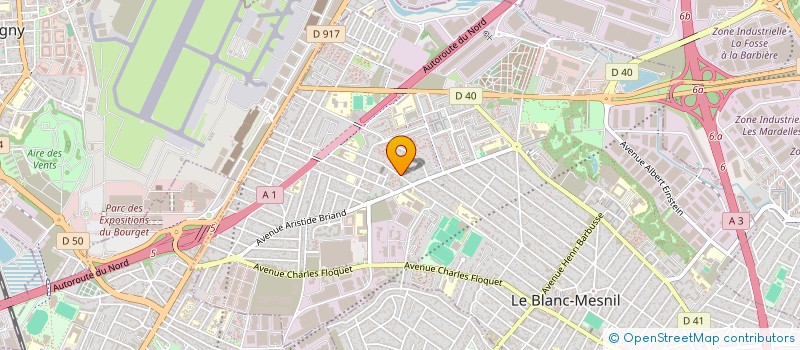 localisation de l'entreprise PROFINE à LE BLANC-MESNIL
