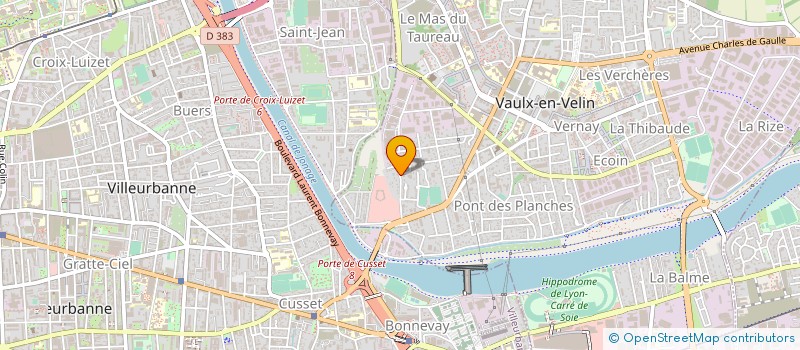 localisation de l'entreprise PROFIRE GENIE CLIMATIQUE à VAULX-EN-VELIN