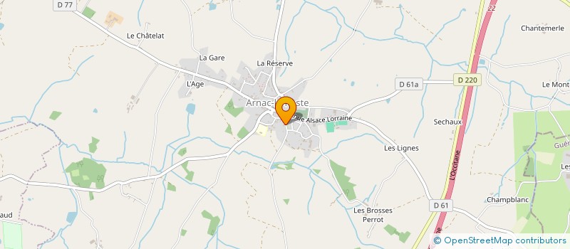 localisation de l'entreprise PROFIT à ARNAC-LA-POSTE
