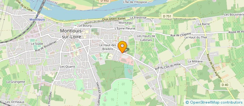 localisation de l'entreprise PROFITNESS  MONTLOUIS-SUR-LOIRE