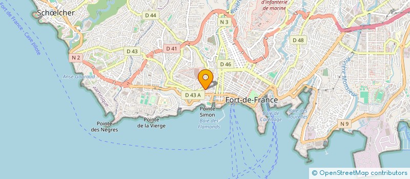localisation de l'entreprise PROFLOR SARL  FORT-DE-FRANCE