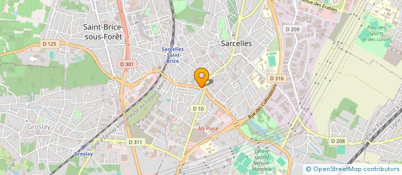 localisation de l'entreprise PROFMAT  SARCELLES