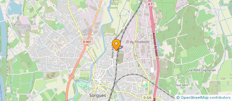 localisation de l'entreprise PROFOODTRADE  SORGUES