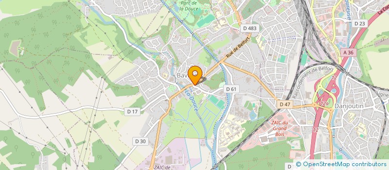 localisation de l'entreprise PROFOPTIQUE à BAVILLIERS