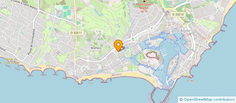 localisation de l'entreprise PROFORCE F.R. 34  AGDE