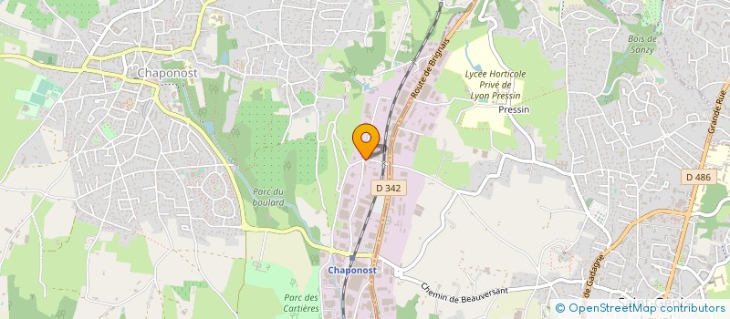 localisation de l'entreprise PROFORM à VOURLES