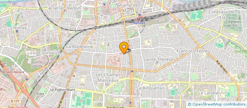 localisation de l'entreprise PROFORM à RENNES