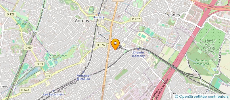 localisation de l'entreprise PROFORM'ACTION à ANTONY