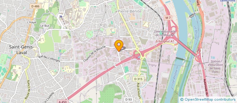 localisation de l'entreprise PROFORM IMMO  IRIGNY